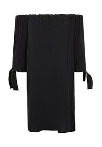 Lascana Blusenkleid Kurzarmkleid Damen - schwarz