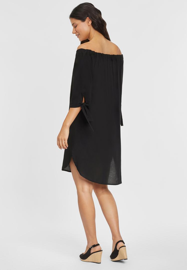 Lascana Lascana Blusenkleid Kurzarmkleid Damen - schwarz - 2 | SportScheck