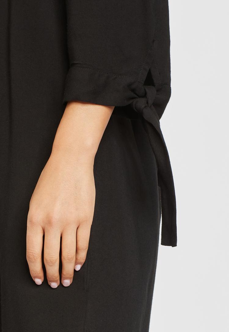 Lascana Lascana Blusenkleid Kurzarmkleid Damen - schwarz - 1 | SportScheck