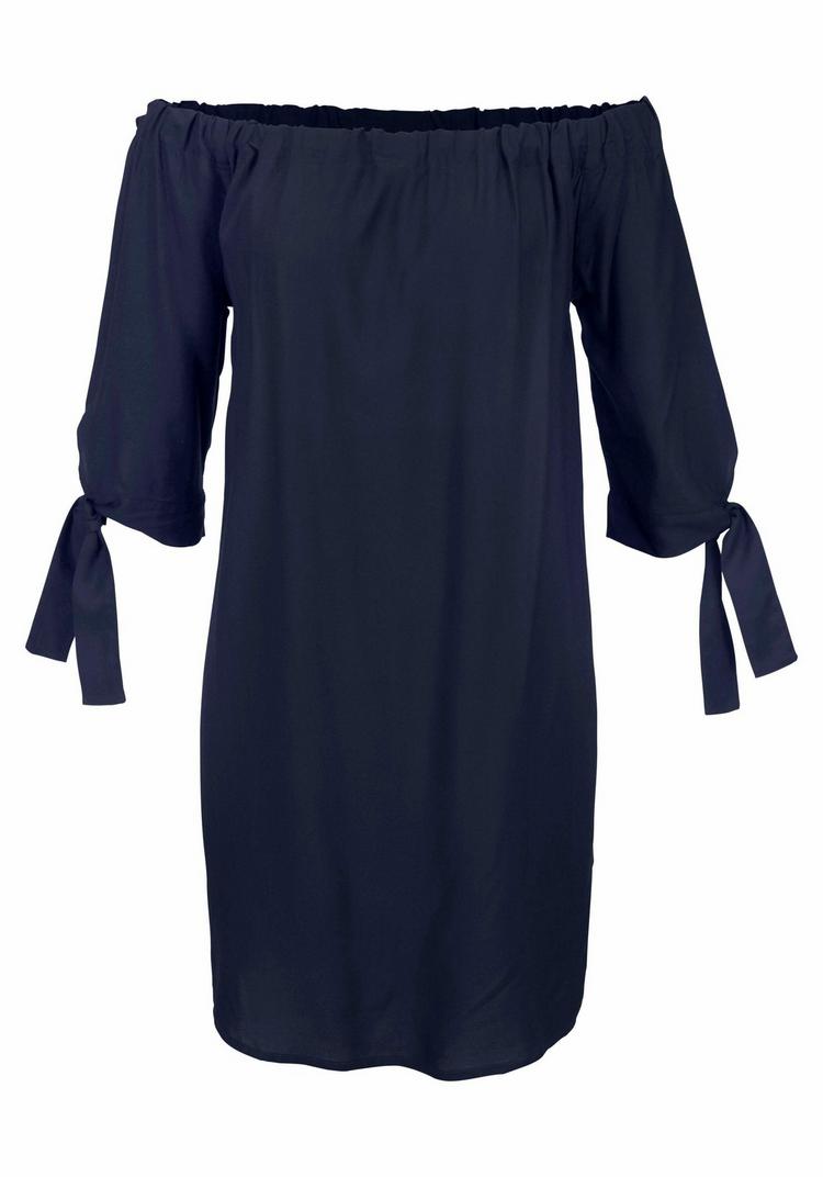 Lascana Lascana Blusenkleid Kurzarmkleid Damen - schwarz - 2 | SportScheck