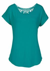 Lascana Strandshirt T-Shirt Damen - t&uuml;rkis