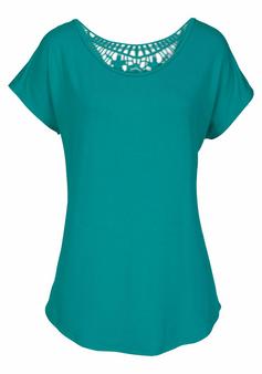 Lascana Strandshirt T-Shirt Damen türkis