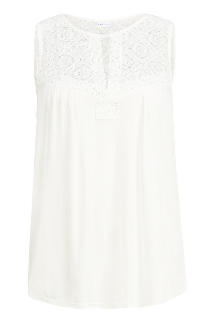 Lascana Lascana Strandtop T-Shirt Damen - creme - 0 | SportScheck
