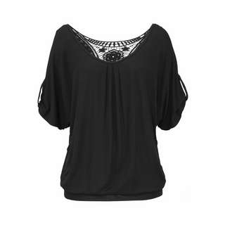 Lascana T-Shirt Damen schwarz