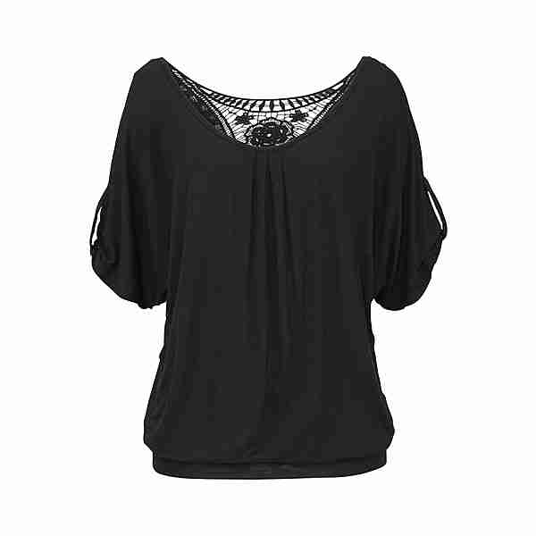 Lascana Strandshirt T-Shirt Damen schwarz