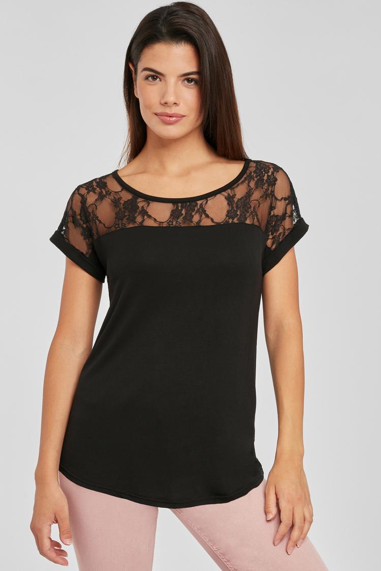 Lascana Lascana Strandshirt T-Shirt Damen - schwarz - 1 | SportScheck