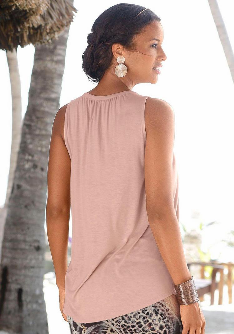 Lascana Lascana Tanktop Tanktop Damen - apricot - 1 | SportScheck