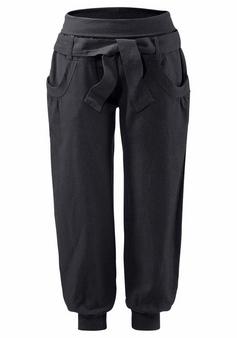 Buffalo Strandhose Stoffhose Damen schwarz