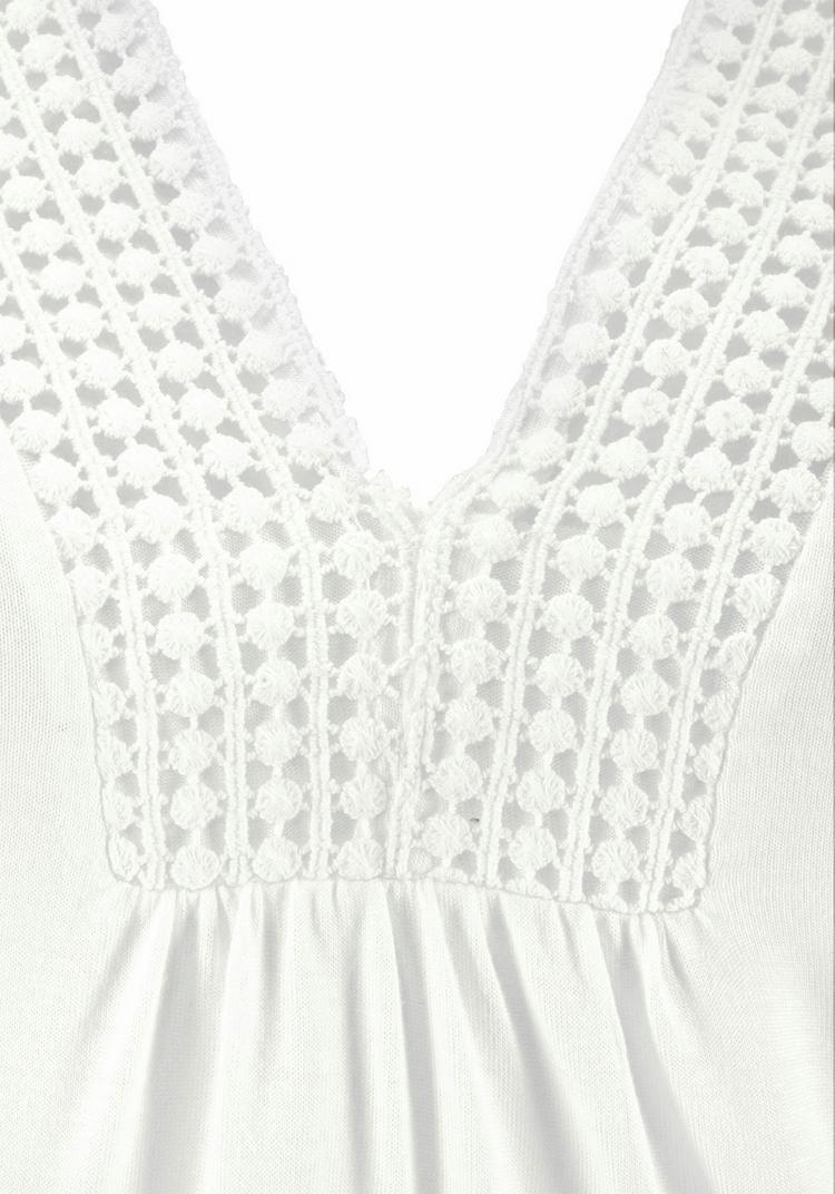 Lascana Lascana Strandtop T-Shirt Damen - creme - 0 | SportScheck