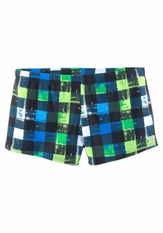 Buffalo Boxer-Badehose Badeshorts Herren schwarz-grün