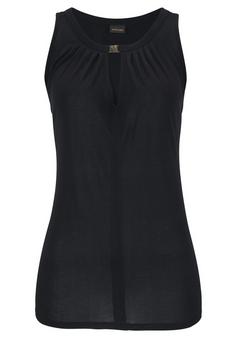 Lascana Tanktop Tanktop Damen schwarz