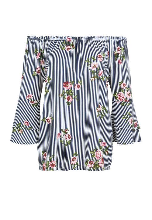 Lascana Carmenbluse Langarmbluse Damen