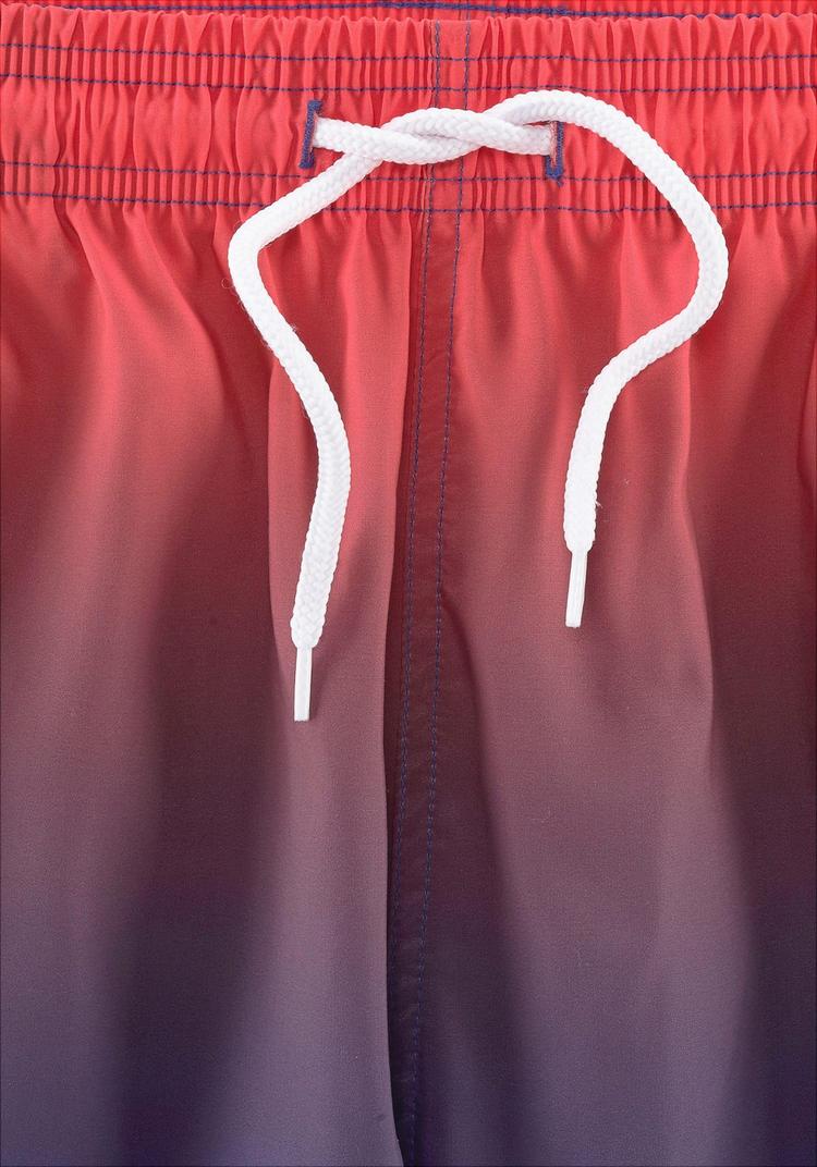 Buffalo Buffalo Badeshorts Badehose Herren - rot-blau-bedruckt - 0 | SportScheck