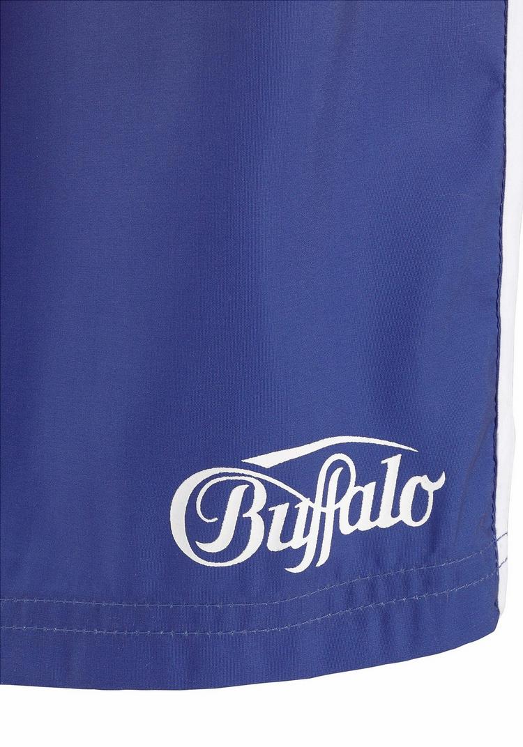 Buffalo Buffalo Badeshorts Badehose Herren - rot-blau-bedruckt - 1 | SportScheck