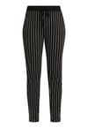 Buffalo Strandhose Stoffhose Damen - schwarz-wei&szlig;-gestreift