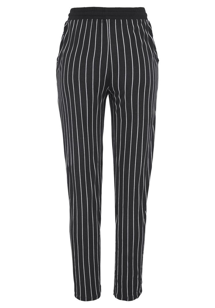 Buffalo Buffalo Strandhose Stoffhose Damen - schwarz-wei&szlig;-gestreift - 0 | SportScheck