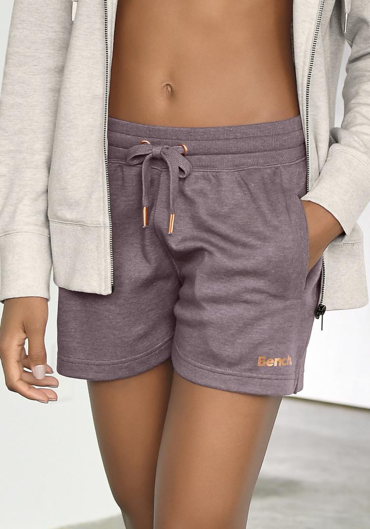 Bench Bench Relaxshorts Sweatshorts Damen - mauve-meliert - 0 | SportScheck