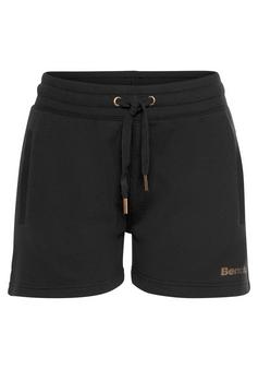 Bench Relaxshorts Sweatshorts Damen schwarz