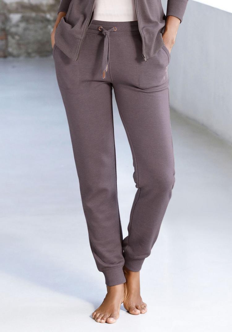 Bench Bench Loungehose Sweathose Damen - mauve-meliert - 0 | SportScheck