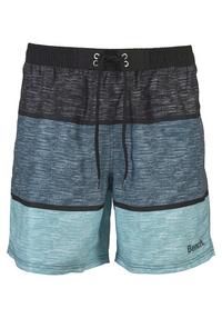 Bench Badeshorts Badehose Herren - schwarz-blau-hellblau