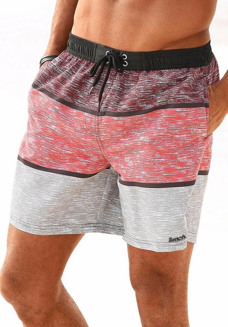 Bench Bench Badeshorts Badehose Herren - schwarz - bordeaux - 0 | SportScheck