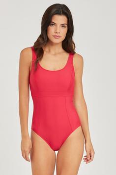 Rückansicht von Lascana Badeanzug Badeanzug Damen rot