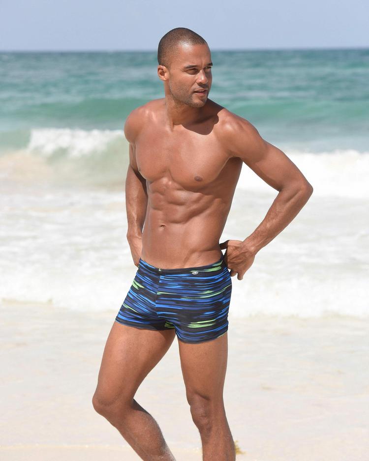 KangaROOS KangaROOS Boxer-Badehose Badehose Herren - marine-lime - 0 | SportScheck