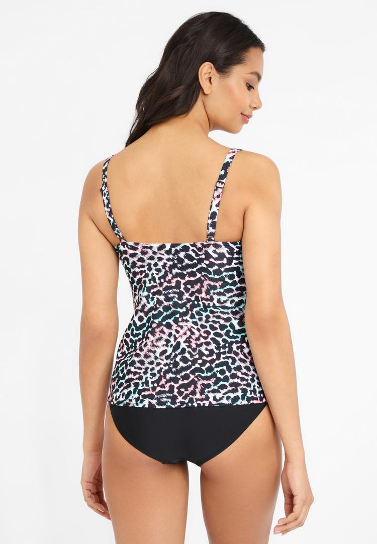 VENICE BEACH VENICE BEACH B&uuml;gel-Tankini Bikini Set Damen - schwarz-bedruckt - 2 | SportScheck