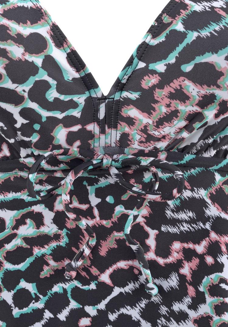 VENICE BEACH VENICE BEACH B&uuml;gel-Tankini Bikini Set Damen - schwarz-bedruckt - 3 | SportScheck