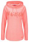 VENICE BEACH Kapuzenshirt Hoodie Damen - koralle-meliert
