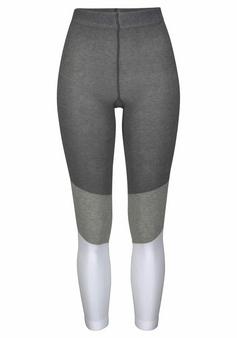 Bench Strickleggings Tights Damen anthrazit grau weiß