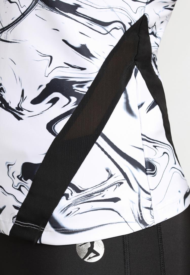 LASCANA Active LASCANA Active Funktionsshirt Funktionsshirt Damen - wei&szlig;-marmoriert-schwarz - 1 | SportScheck