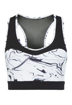 LASCANA Active Funktionsshirt Funktionsshirt Damen wei&szlig;-marmoriert