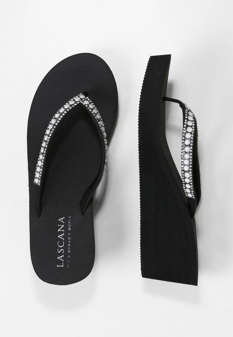 Lascana Lascana Badezehentrenner Zehentrenner Damen - schwarz - 5 | SportScheck