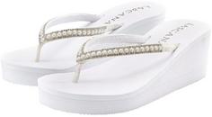 Lascana Badezehentrenner Zehentrenner Damen wei&szlig;