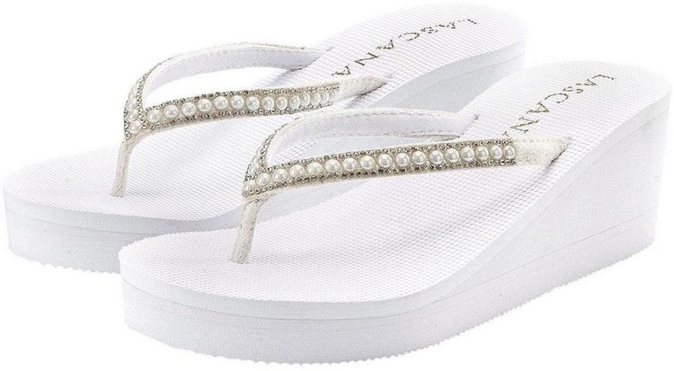 Lascana Lascana Badezehentrenner Zehentrenner Damen - wei&szlig; - 0 | SportScheck