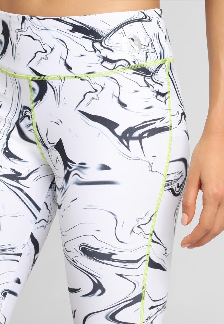 LASCANA Active LASCANA Active Caprileggings Tights Damen - wei&szlig;-marmoriert-schwarz - 0 | SportScheck