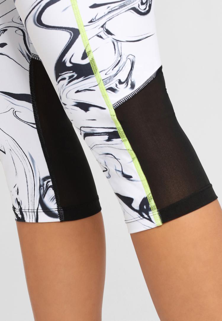 LASCANA Active LASCANA Active Caprileggings Tights Damen - wei&szlig;-marmoriert-schwarz - 1 | SportScheck