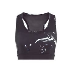 LASCANA Active Funktionsshirt Croptop Damen schwarz-marmoriert