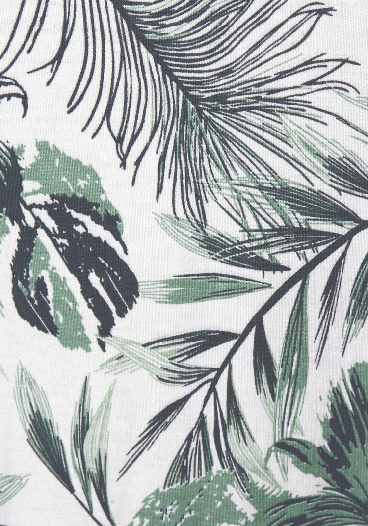 Lascana Lascana Longshirt Longshirt Damen - wei&szlig;-gr&uuml;n - 1 | SportScheck