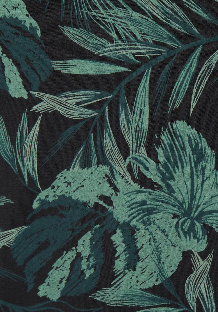 Lascana Lascana Longshirt Longshirt Damen - schwarz-gr&uuml;n - 0 | SportScheck