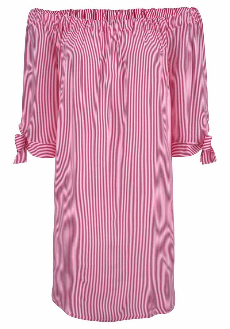 Lascana Lascana Blusenkleid Kurzarmkleid Damen - blau-wei&szlig; - 0 | SportScheck