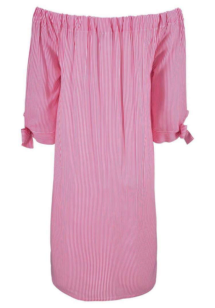 Lascana Lascana Blusenkleid Kurzarmkleid Damen - blau-wei&szlig; - 0 | SportScheck