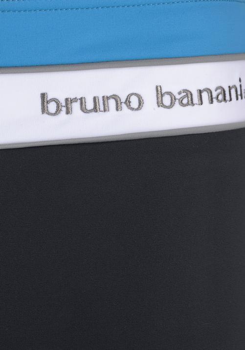 Rückansicht von BRUNO BANANI Boxer-Badehose Badeshorts Herren schwarz-türkis