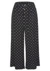 Lascana Culotte Printhose Damen - schwarz-wei&szlig;-gepunktet