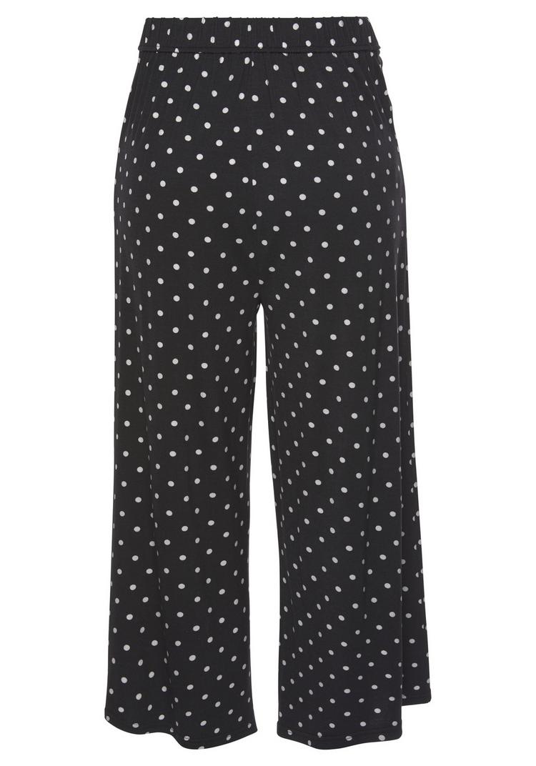 Lascana Lascana Culotte Printhose Damen - schwarz-wei&szlig;-gepunktet - 0 | SportScheck