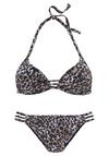 Lascana Triangel-Bikini Bikini Set Damen - braun-bedruckt