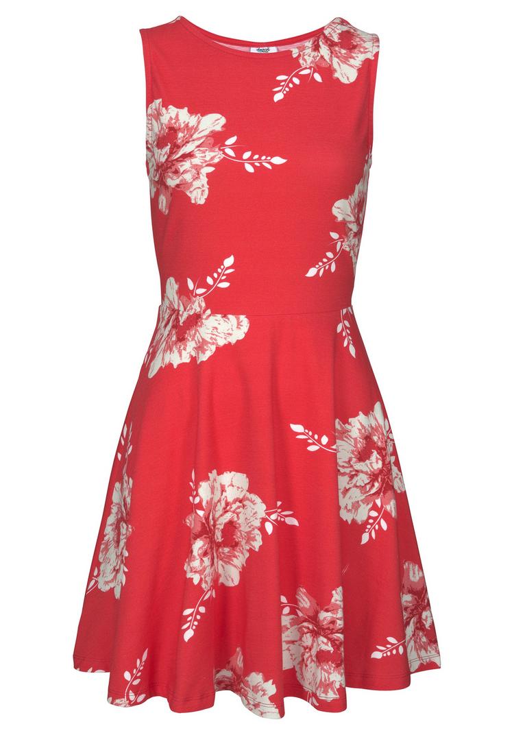 BEACH TIME BEACH TIME Strandkleid Tr&auml;gerkleid Damen - koralle-gebl&uuml;mt - 0 | SportScheck