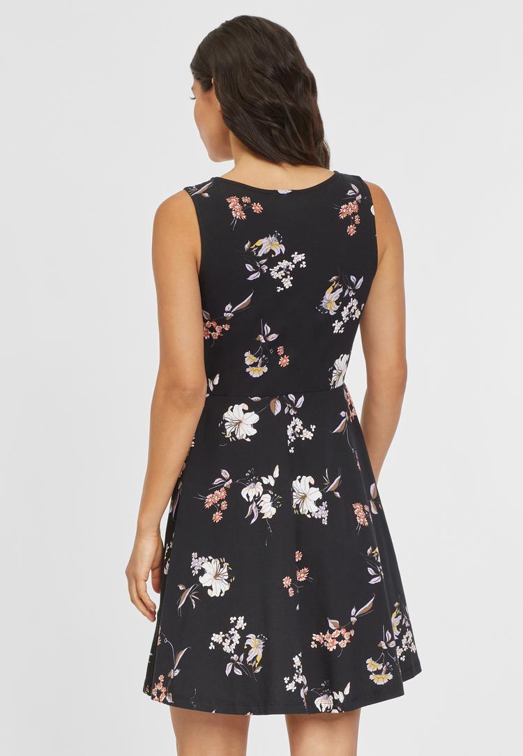 BEACH TIME BEACH TIME Strandkleid Tr&auml;gerkleid Damen - schwarz-gebl&uuml;mt - 2 | SportScheck