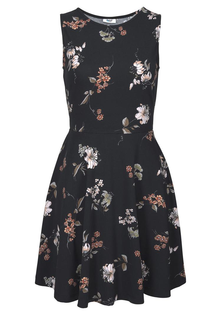 BEACH TIME BEACH TIME Strandkleid Tr&auml;gerkleid Damen - schwarz-gebl&uuml;mt - 2 | SportScheck